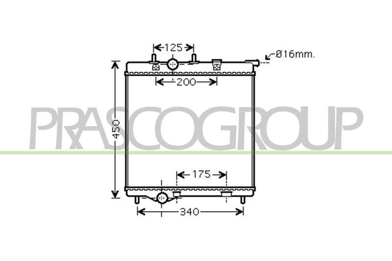 RADIATORE CITROEN DS3 Mod 03/09 02/16