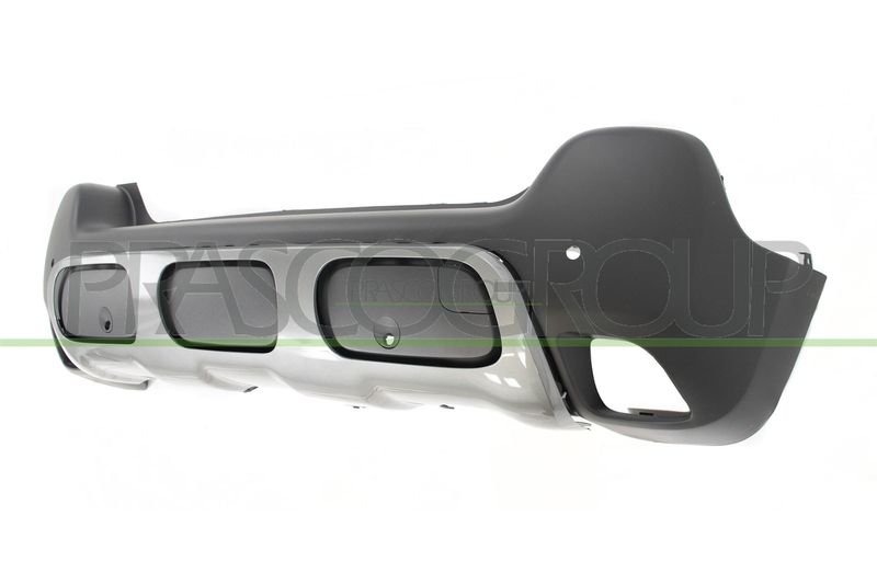 PARAURTI POST-NERO-GOFFRATO-CON MODANATURA-CON FORI PDC+SUPPORTI E TRACCE PARK ASSIST CITROEN C3 AIRCROSS Mod 07/17 05/21