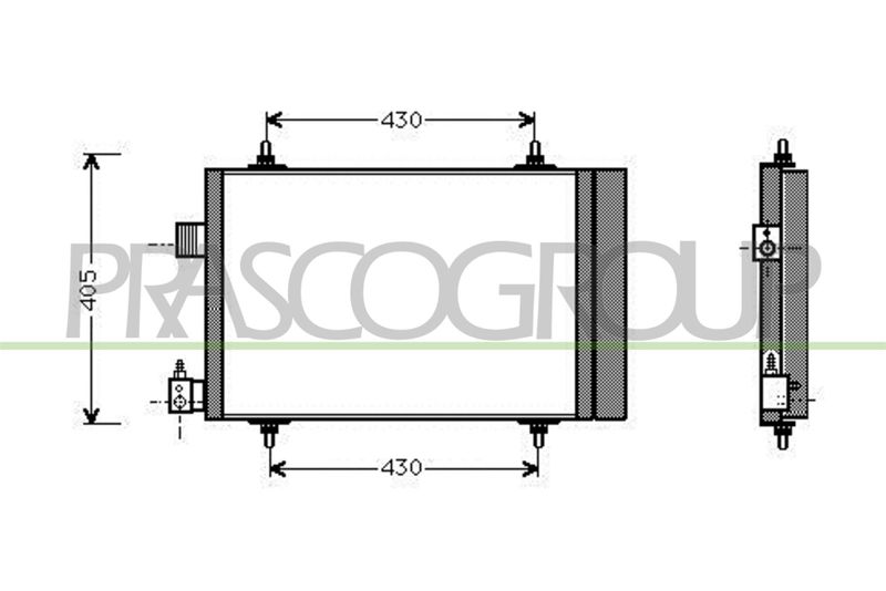 CONDENSATORE CITROEN BERLINGO Mod 01/03 03/08