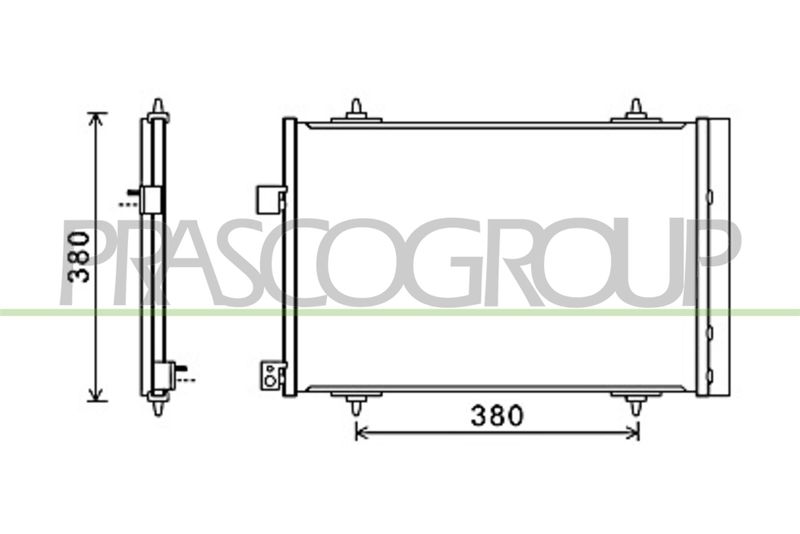 CONDENSATORE CITROEN C5 Mod 10/04 12/07
