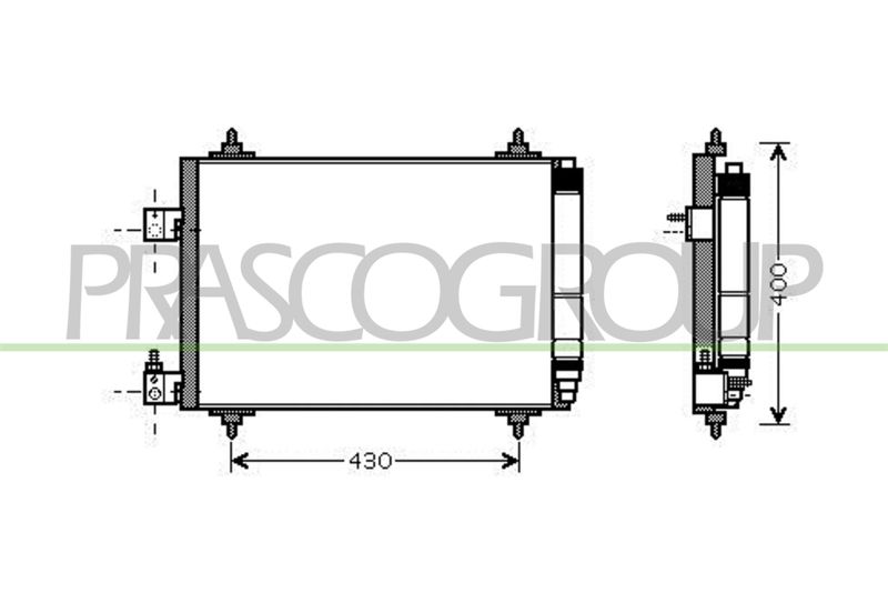 CONDENSATORE CITROEN C5 Mod 10/04 12/07