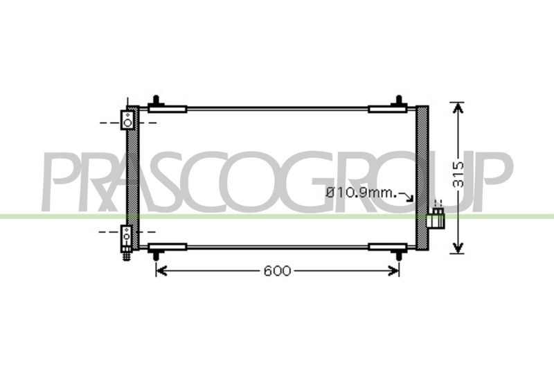 CONDENSATORE CITROEN C5 Mod 10/04 12/07