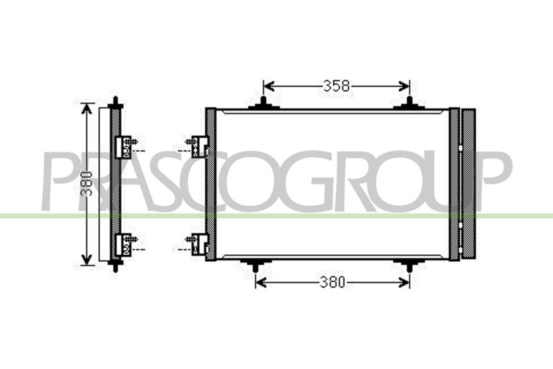 CONDENSATORE CITROEN C5 Mod 01/08 12/10