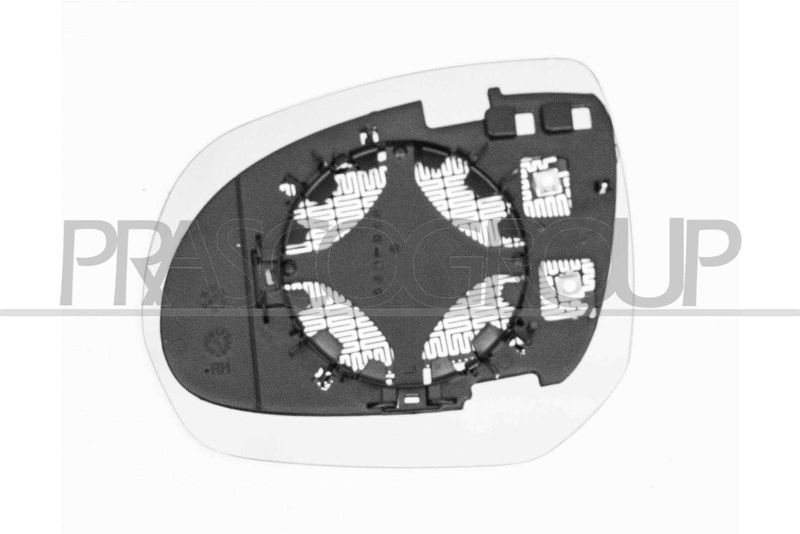 PIASTRA SPECCHIO DX-TERMICA-CONVESSA-BLU CITROEN C3 PICASSO Mod 01/09 12/11