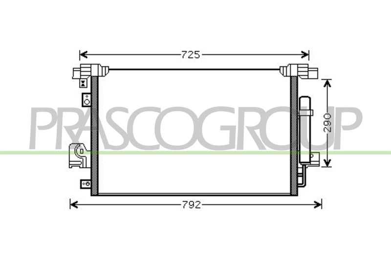 CONDENSATORE CITROEN C-CROSSER Mod 01/07 10/12