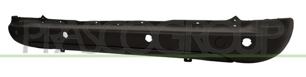 PARAURTI POST-NERO-GOFFRATO-CON TAPPO COPRI GANCIO-CON FORI PDC CITROEN BERLINGO Mod 01/12 04/15