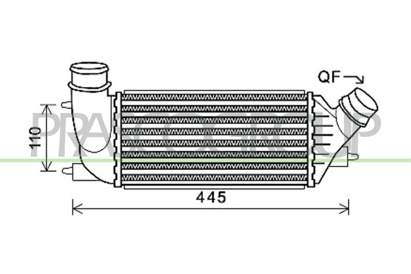 INTERCOOLER CITROEN JUMPY / DISPATCH Mod 01/07 02/16