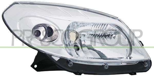 PROIETTORE SX H4-ELETT-SENZA MOTORE-CROMATO DACIA SANDERO Mod 06/08 12/12