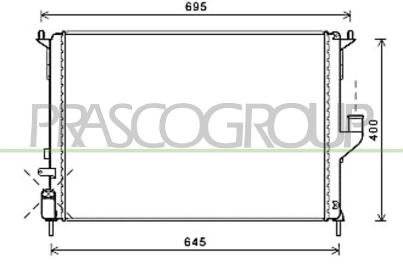 RADIATORE DACIA DUSTER Mod 05/10 05/13