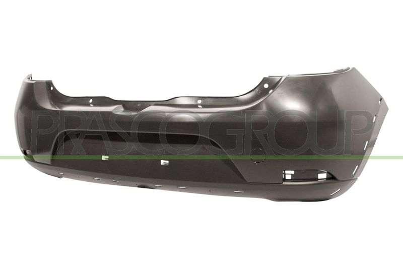 PARAURTI POST-NERO-LISCIO DA PRIMERIZZARE-CON TRACCE PDC-CON TAPPO COPRI GANCIO TRAINO DACIA SANDERO STEPWAY Mod 01/13 11/16