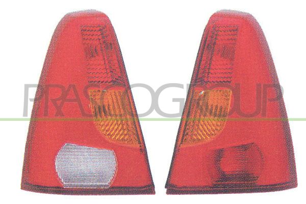 FANALE POST DX-SENZA PORTALAMPADA-ARANCIO-ROSSO MOD 4 PORTE DACIA LOGAN Mod 06/05 09/08
