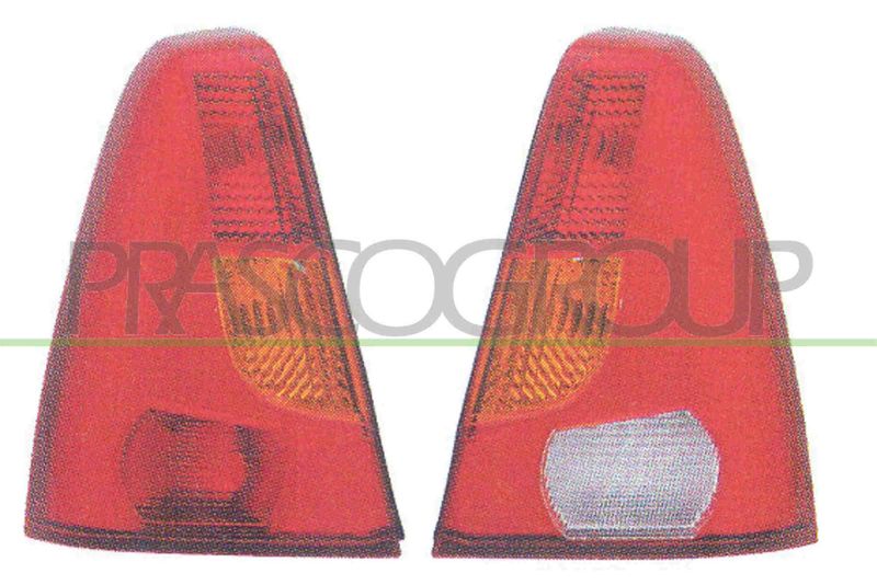 FANALE POST SX-SENZA PORTALAMPADA-ARANCIO-ROSSO MOD 4 PORTE DACIA LOGAN Mod 06/05 09/08