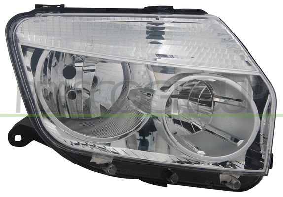 PROIETTORE DX H1+H7-ELETT-SENZA MOTORE-CROMATO DACIA DUSTER Mod 05/10 05/13