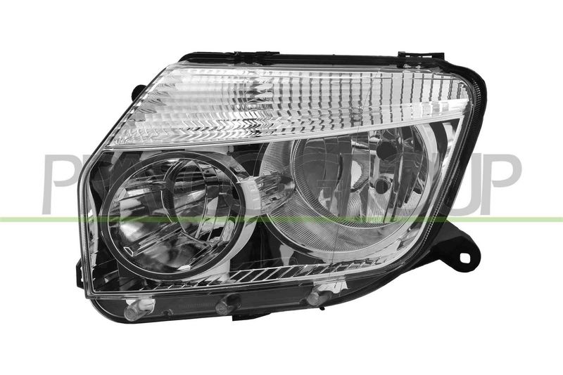 PROIETTORE SX H1+H7-ELETT-SENZA MOTORE-CROMATO DACIA DUSTER Mod 05/10 05/13