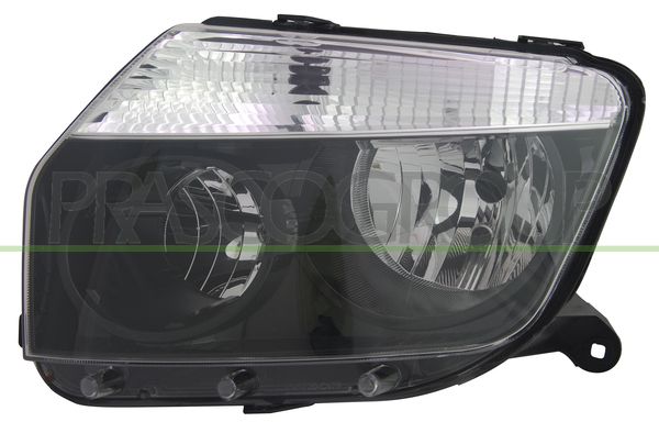 PROIETTORE SX H1+H7-ELETT-SENZA MOTORE-NERO DACIA DUSTER Mod 05/10 05/13