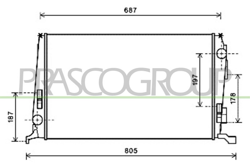 RADIATORE DACIA DUSTER Mod 05/10 05/13