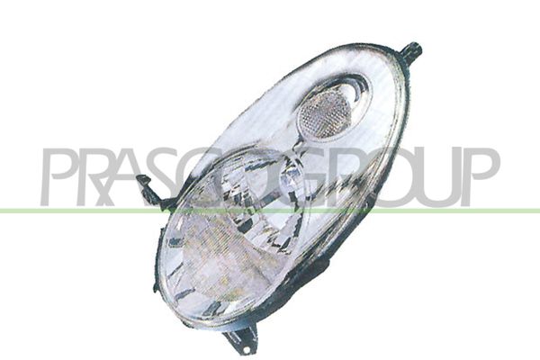 PROIETTORE SX H4-ELETT-SENZA MOTORE-CROMATO NISSAN MICRA K12 Mod 01/03 08/05