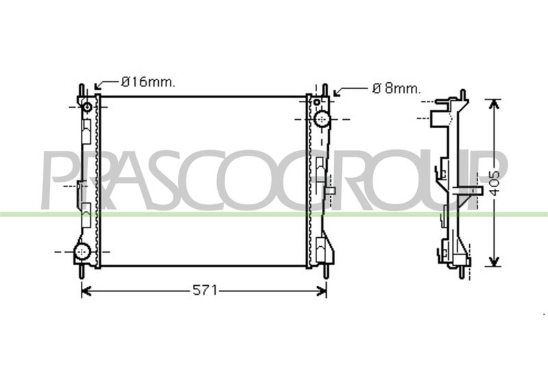 RADIATORE NISSAN MICRA K12 Mod 01/03 08/05