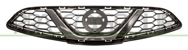 GRIGLIA RADIATORE-NERA-CON MODANATURA CROMATA NISSAN MICRA K13 Mod 09/13 02/17