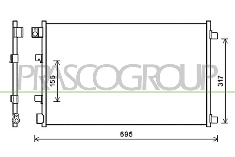 CONDENSATORE NISSAN QASHQAI (J10) Mod 02/06 08/10