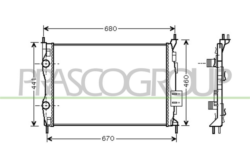 RADIATORE NISSAN QASHQAI (J10) Mod 10/10 12/13