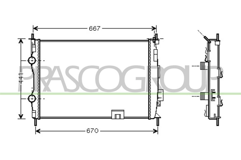 RADIATORE NISSAN QASHQAI (J10) Mod 02/06 08/10