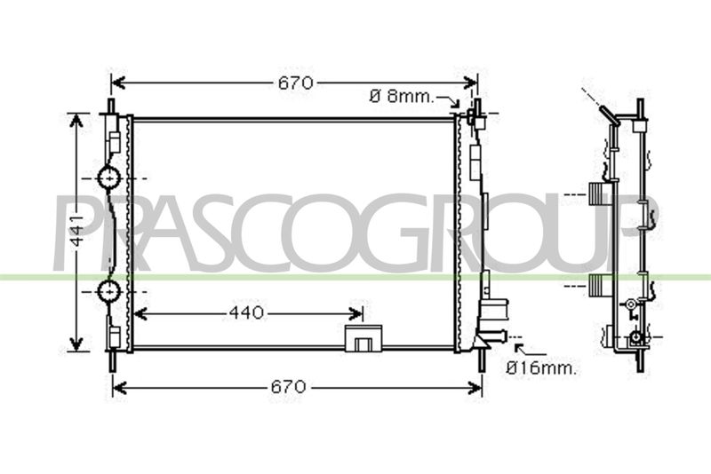 RADIATORE NISSAN QASHQAI (J10) Mod 02/06 08/10