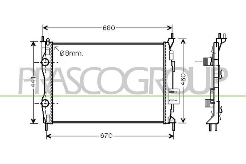 RADIATORE NISSAN QASHQAI (J10) Mod 02/06 08/10