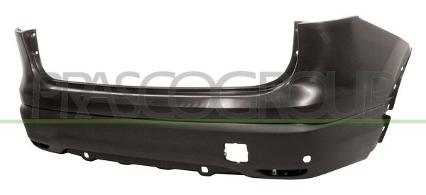 PARAURTI POST-NERO-LISCIO DA PRIMERIZZARE-CON FORI PDC NISSAN QASHQAI (J11) Mod 02/14 08/17
