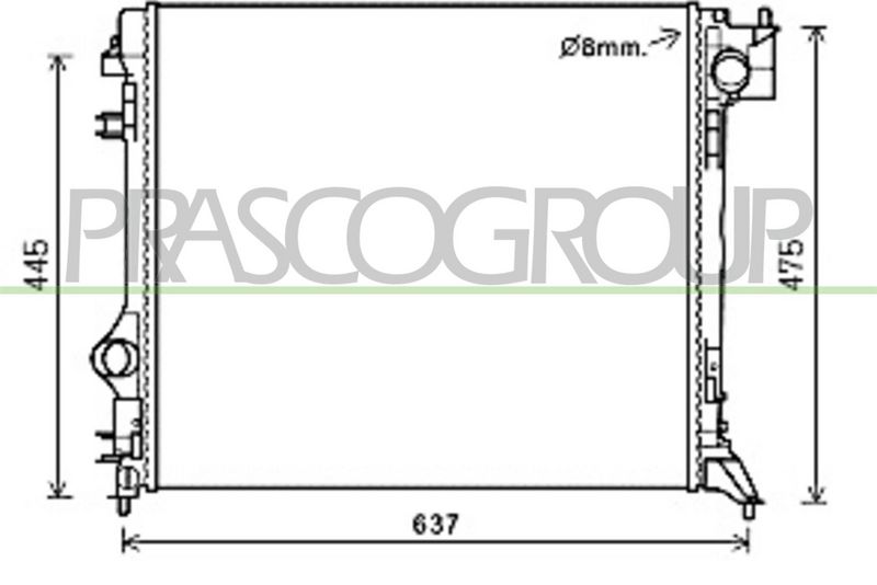 RADIATORE NISSAN QASHQAI (J11) Mod 02/14 08/17
