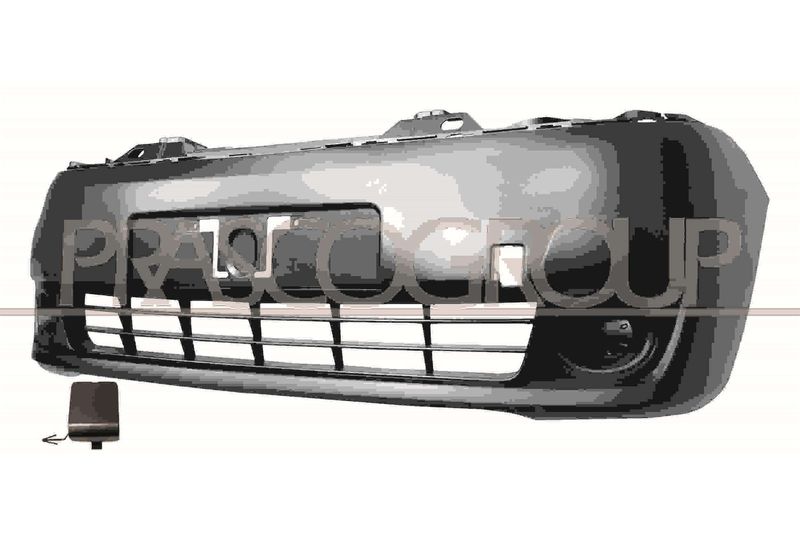 PARAURTI ANT-NERO-GOFFRATO-CON TRACCE FENDI-CON TAPPO COPRI GANCIO NISSAN NV 200 / EVALIA Mod 08/09 -