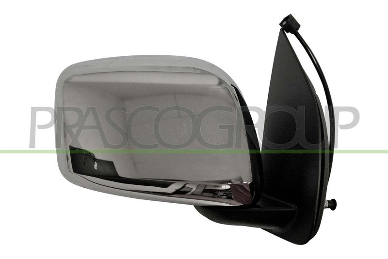 RETROVISORE DX-ELETT-NERO-CONVESSO-CON CALOTTA CROMATA NISSAN NAVARA PATHFINDER (D40) Mod 01/05 01/10