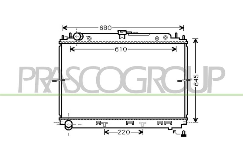 RADIATORE NISSAN NAVARA PATHFINDER (D40) Mod 01/05 01/10