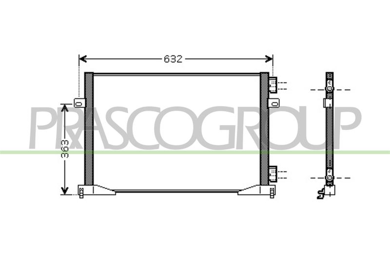 CONDENSATORE NISSAN PRIMASTAR Mod 01/01 01/07