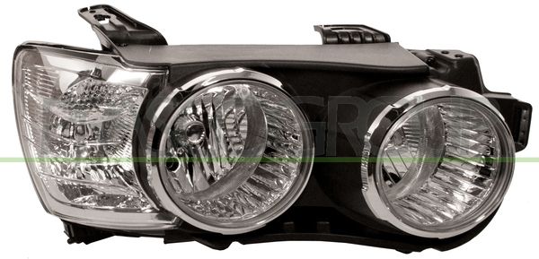 PROIETTORE DX H1+H7-ELETT-CON MOTORE-CON CORNICE FARO-CROMATA CHEVROLET/DAEWOO AVEO Mod 01/11 05/15