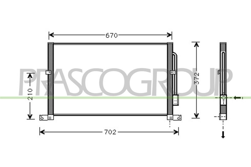 CONDENSATORE FORD MONDEO Mod 09/00 12/03