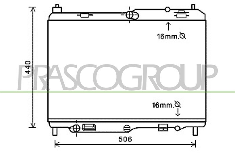RADIATORE FORD FIESTA MK V Mod 01/06 09/08