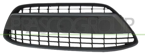 GRIGLIA PARAURTI ANT-CENTRALE-NERA-CON TAPPO COPRI GANCIO FORD FIESTA MK VI Mod 12/08 12/12