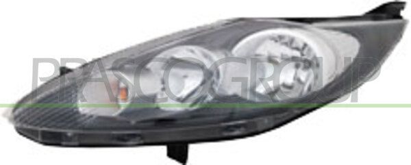 PROIETTORE SX H7+H1-ELETT-CON MOTORE-NERO FORD FIESTA MK VI Mod 12/08 12/12
