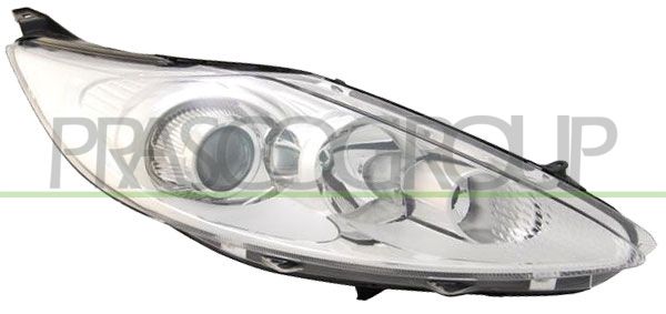 PROIETTORE DX H1+H7-ELETT-CROMATO-CON MOTORE FORD FIESTA MK VI Mod 12/08 12/12