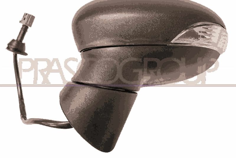 RETROVISORE SX-ELETT-NERO-TERMICO-CON FANALE-ASFERICO-8H6P FORD FIESTA MK VI Mod 12/08 12/12