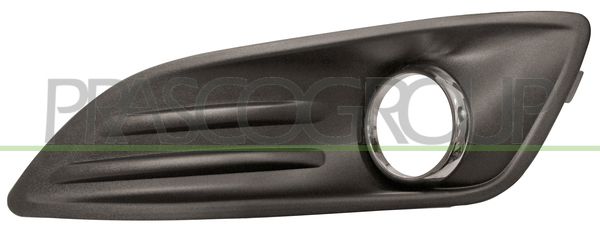 GRIGLIA SX PARAURTI ANT-NERA-GOFFRATA-CON SEDE FENDI-CON CORNICE CROMATA FORD FIESTA MK VI Mod 01/13 04/17