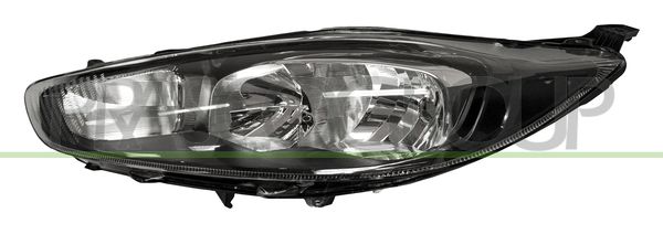 PROIETTORE SX H7+H15-ELETT-CON MOTORE-NERO FORD FIESTA MK VI Mod 01/13 04/17