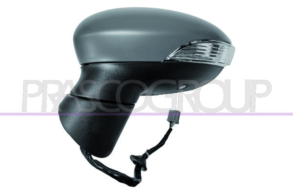 RETROVISORE SX-ELETT-TERMICO-CON PRIMER-CON FANALE-CON LUCE CORTESIA-ASFERICO-10H8P FORD FIESTA MK VI Mod 01/13 04/17