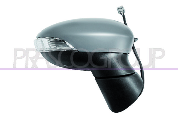 RETROVISORE DX-ELETT-TERMICO-CON PRIMER-CHIUDIBILE-CON FANALE-CON LUCE CORTESIA-ASFERICO-10H10P FORD FIESTA MK VI Mod 01/13 04/17