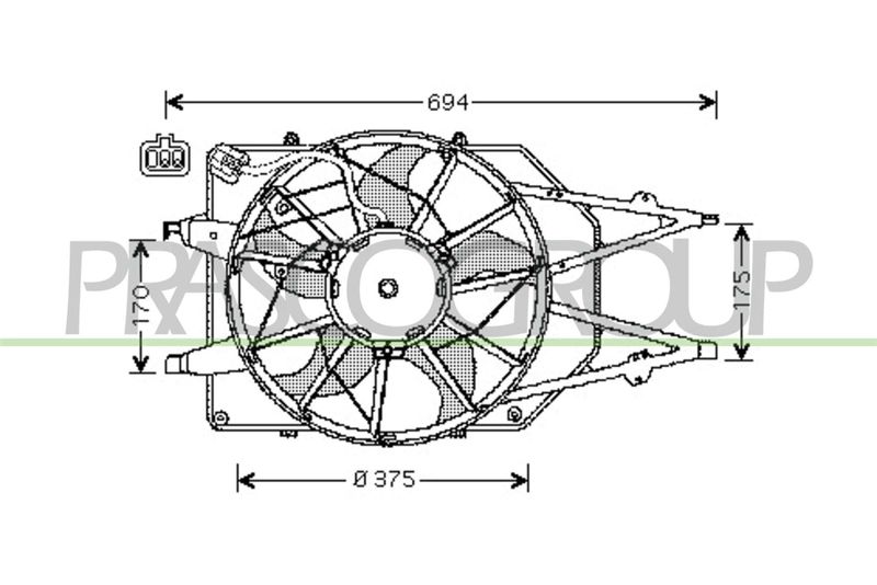 PRASCO Ventola, Raffreddamento motore FD420F003