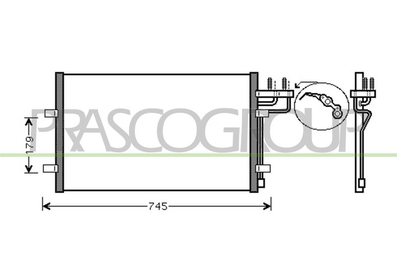 PRASCO Condensatore, Climatizzatore FD422C001
