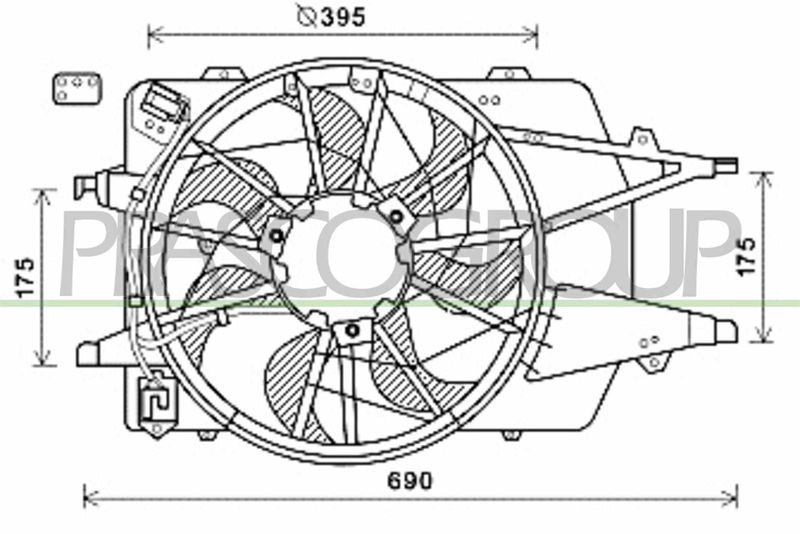 PRASCO Ventola, Raffreddamento motore FD422F004