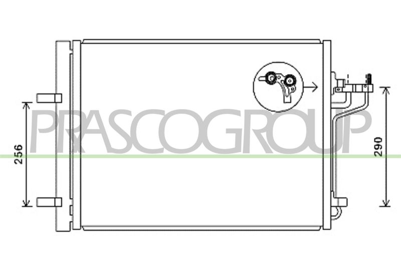 PRASCO Condensatore, Climatizzatore FD428C003