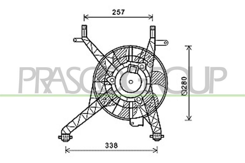 PRASCO Ventola, Raffreddamento motore FD602F002